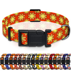 Collar Seyezo para perro con diseño indio clásico, cómodo para paseos diarios.