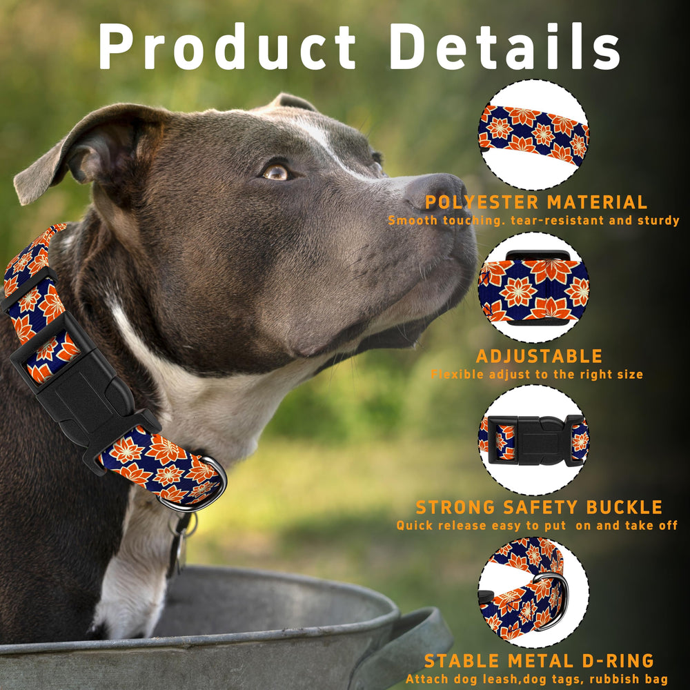 Collar Seyezo ajustable con hebilla de seguridad, fácil de poner y quitar.
