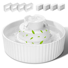 SGURFIN bebedero gato cerámico 2L, fácil de limpiar para uso diario.