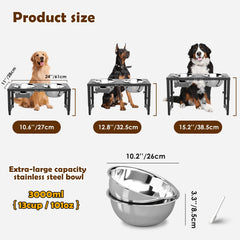 SHAINFUN ajuste de altura de 3 niveles para perros en crecimiento