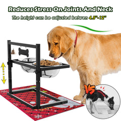 SHAINFUN altura ajustable facilita comer cómodo para perros grandes