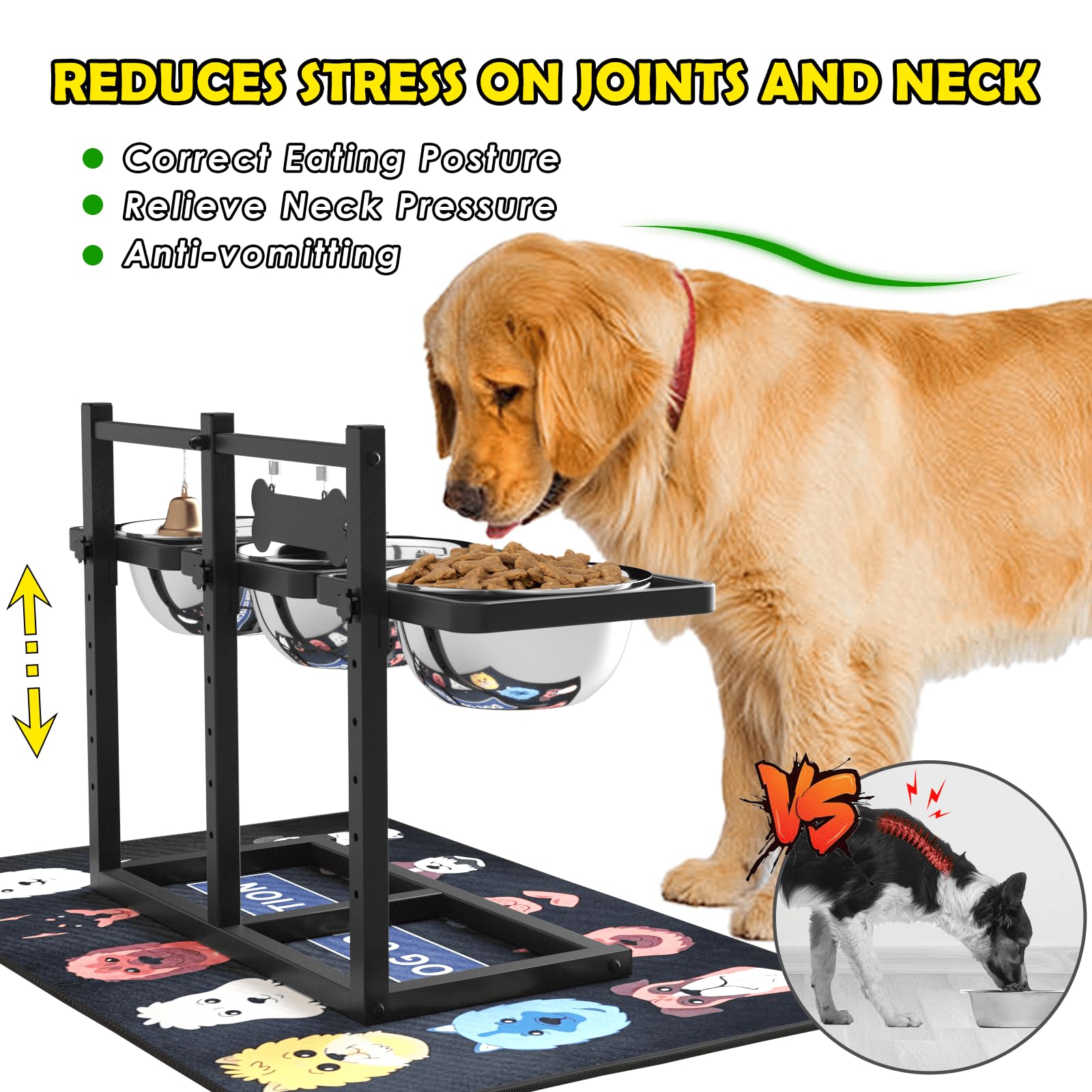 SHAINFUN comedero lento para perros facilita comer sin prisas
