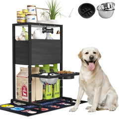 SHAINFUN tazón elevado para perros con base estable, ideal para comodidad al comer.