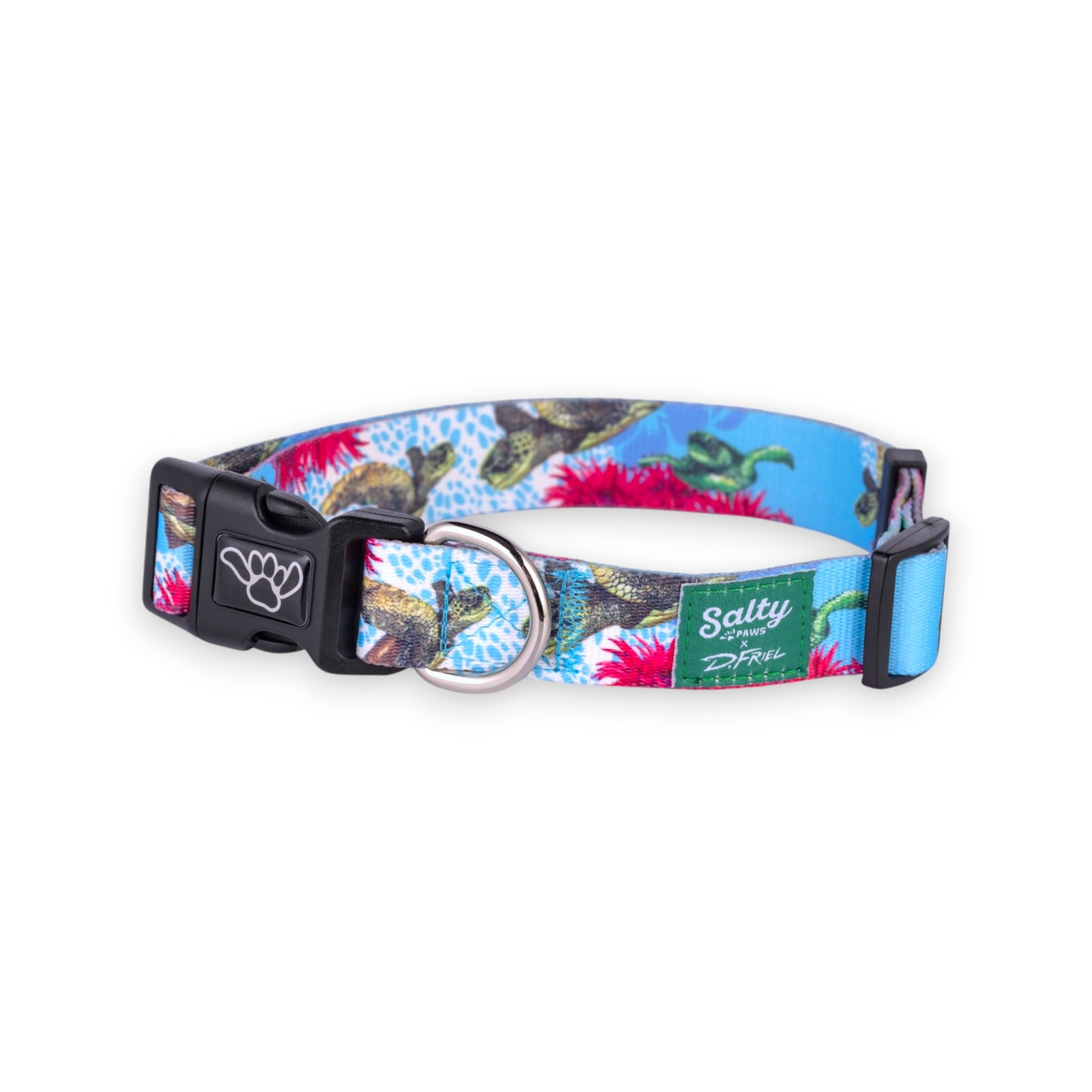 Collar mahi mahi y pez vela de Shaka's Salty Paws, ideal para aventuras acuáticas