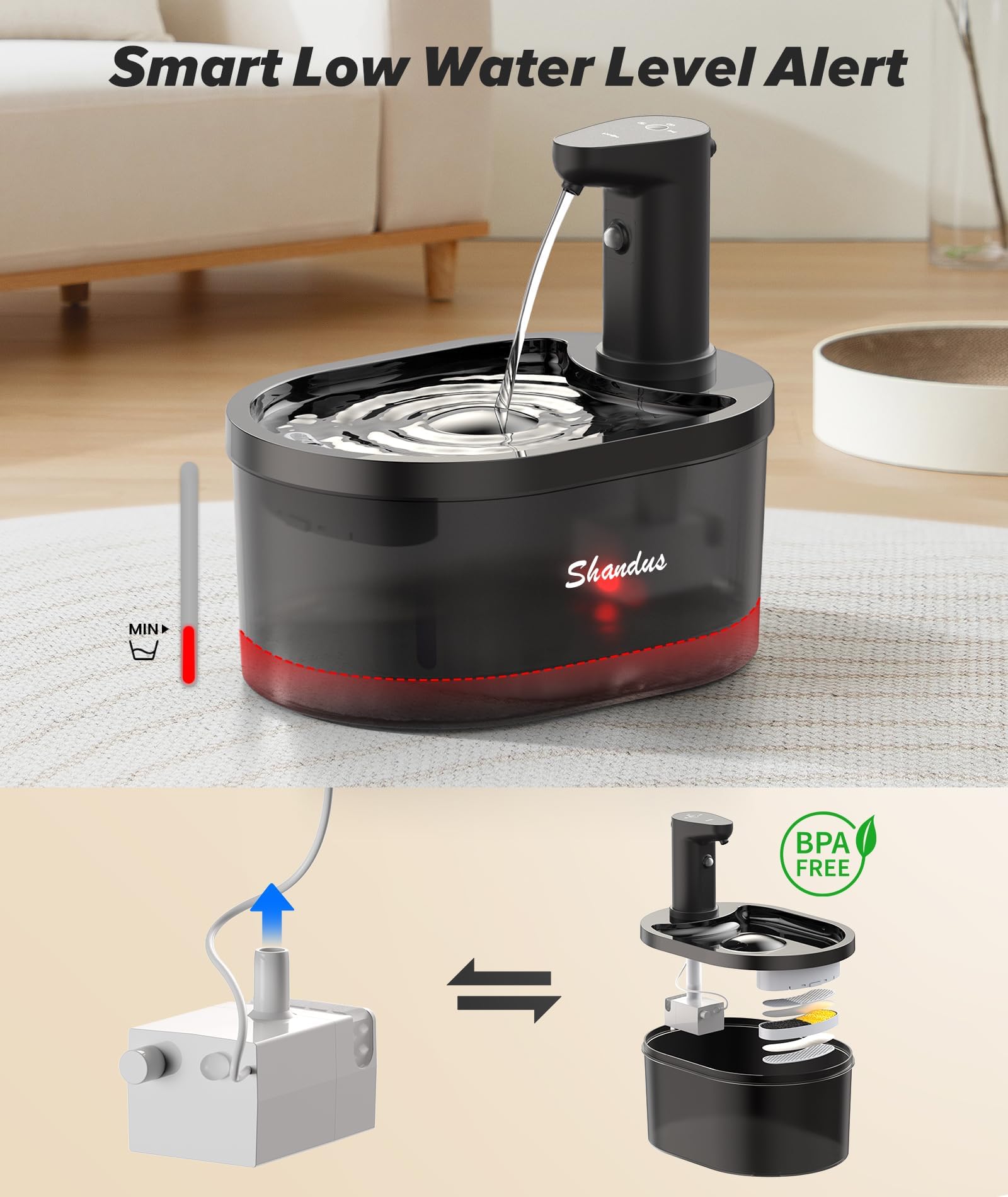 Diseño portátil Shandus para beber en cualquier habitación
