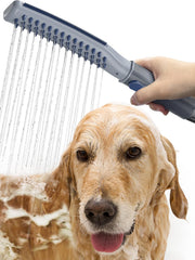 Ducha para perros con divertidor metálico de Shandus, baño rápido y cómodo