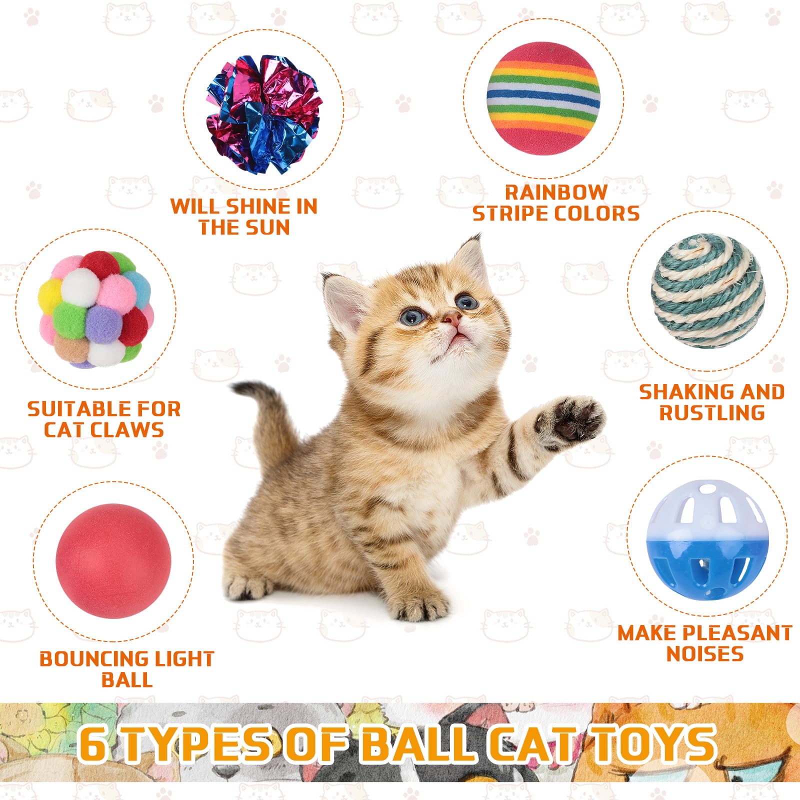 Shappy bolas de peluche suaves, para juego silencioso