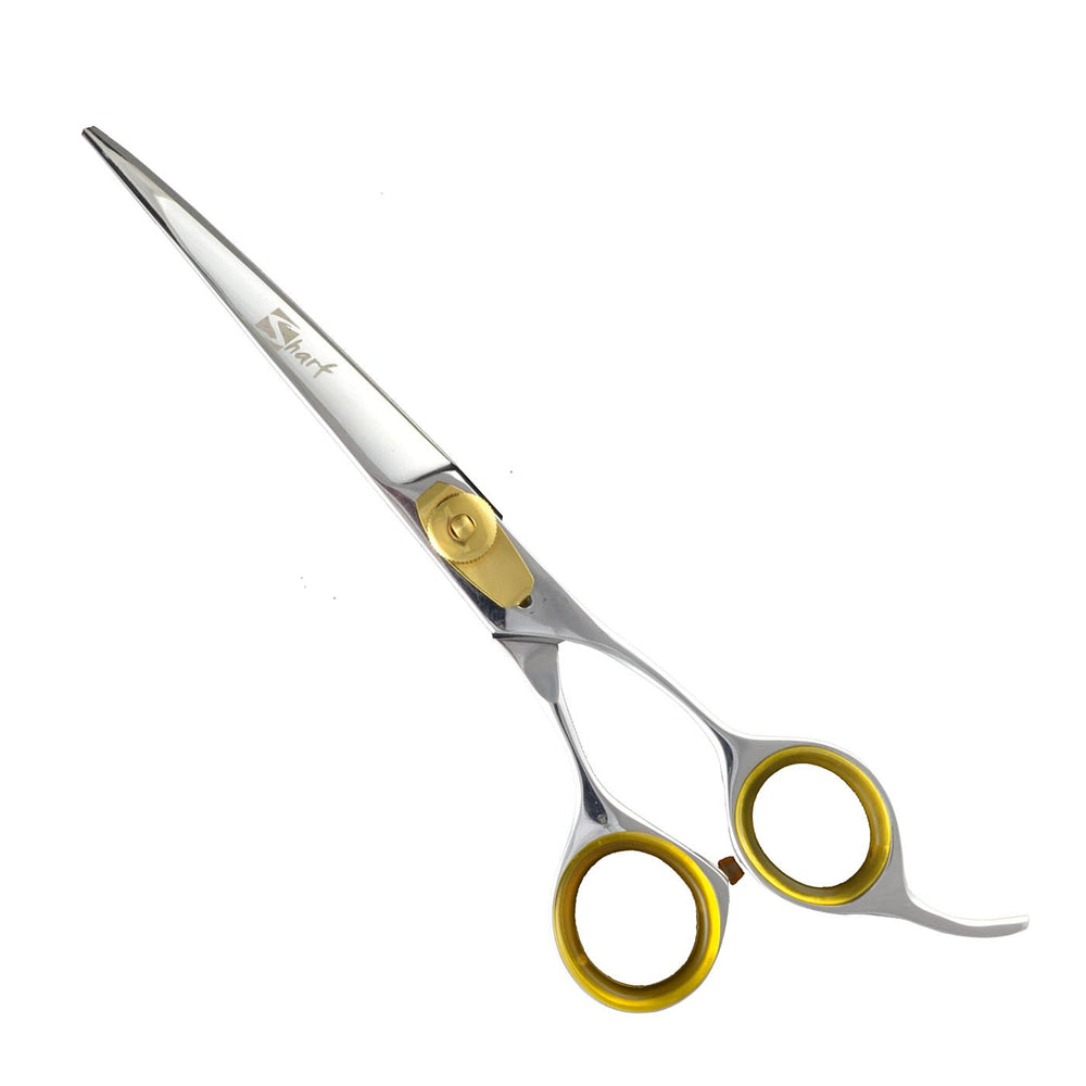 Tijeras curvas Sharf Gold Touch para aseo de mascotas, precisión en áreas difíciles