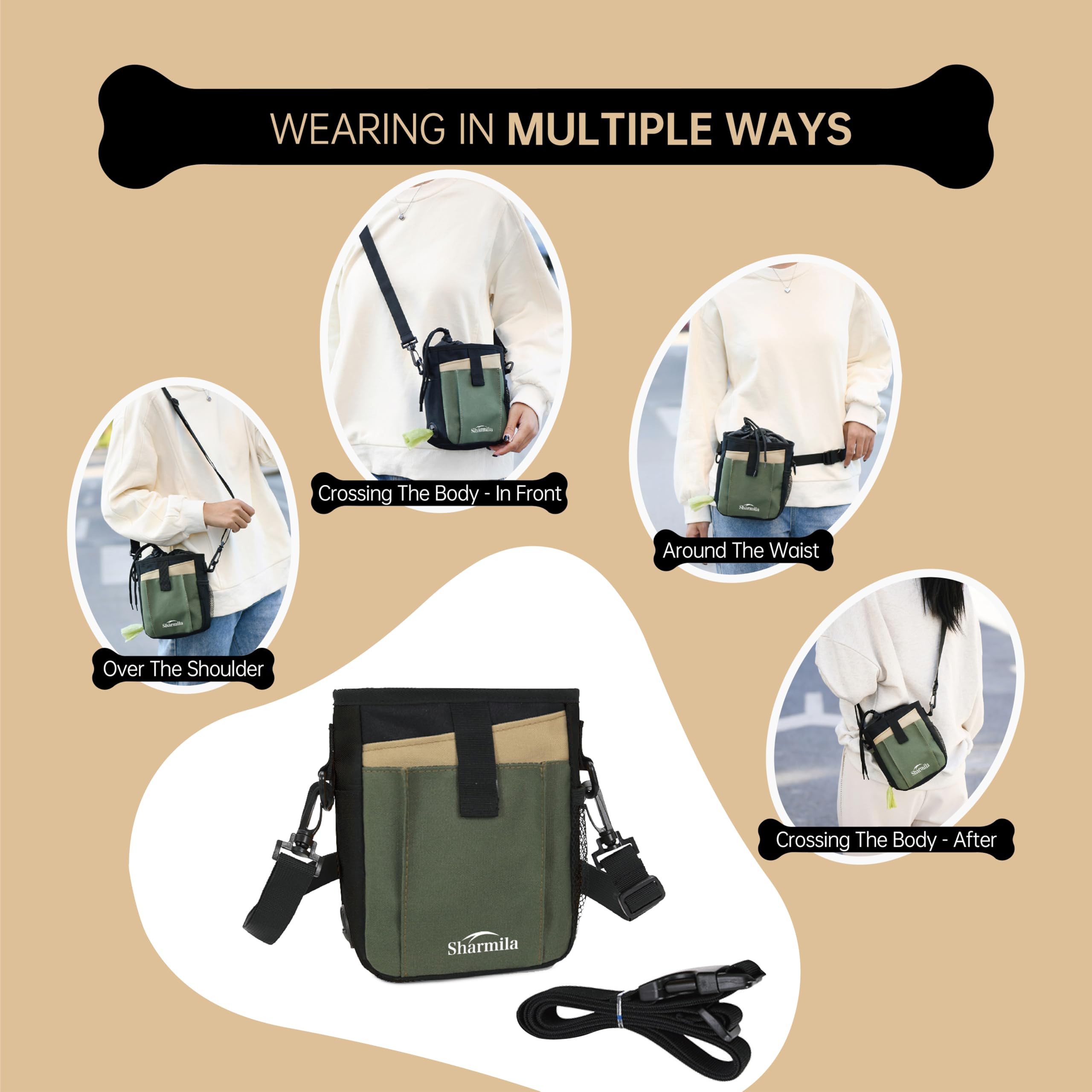Bolsa impermeable Sharmila, ideal para entrenamientos incluso bajo la lluvia.