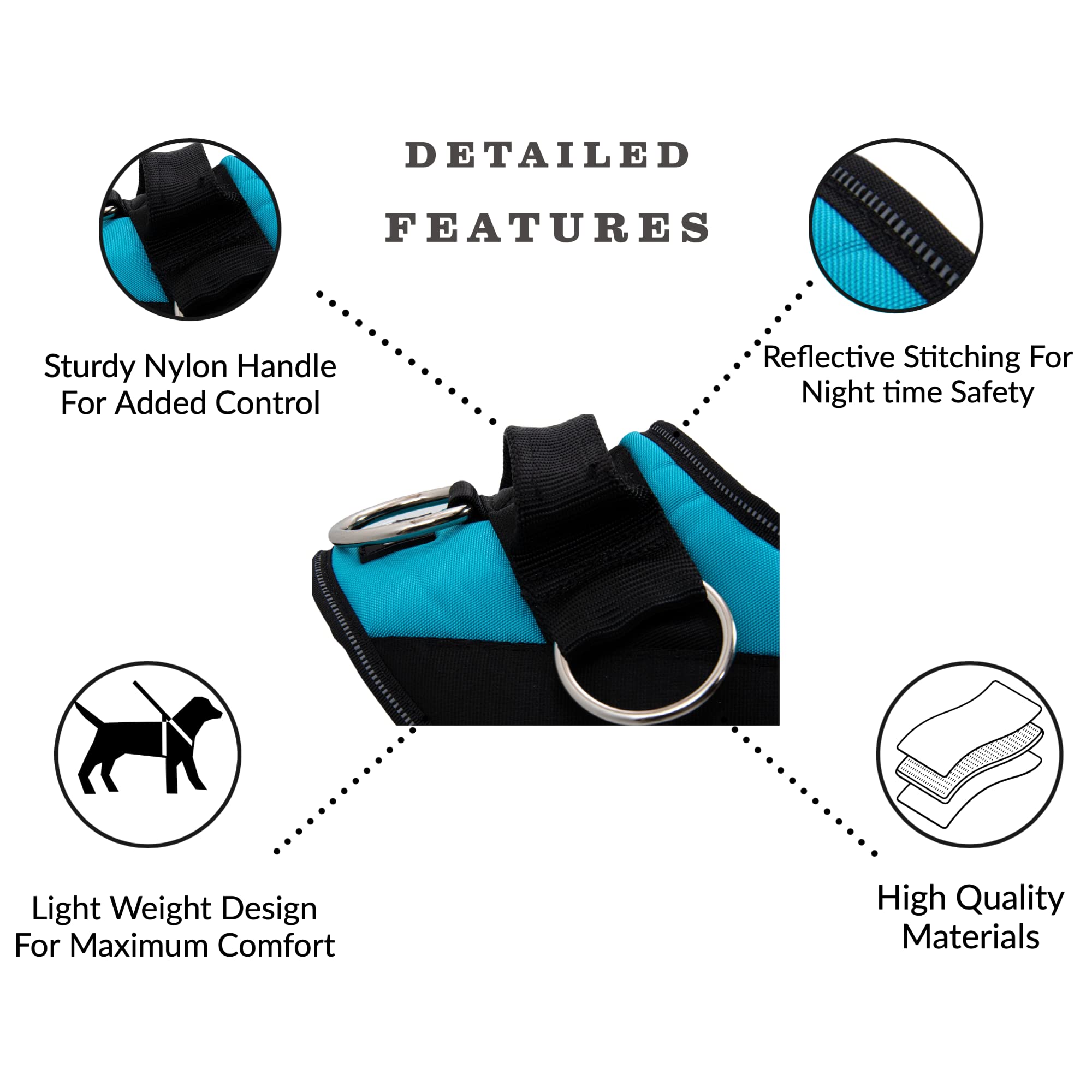 SHAWNCO arnés reflectivo para seguridad durante paseos nocturnos.