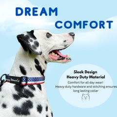 Collar ShawnCo ajustable, perfecto para diferentes tamaños de perros, fácil de ajustar durante el paseo.