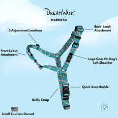 ShawnCo Dream Walk cierre rápido para poner y quitar el arnés sin esfuerzo.
