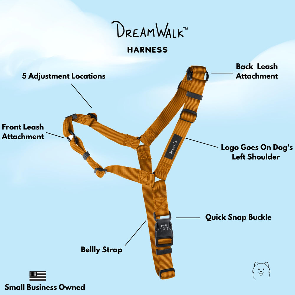 ShawnCo Dream Walk con clip frontal facilita entrenamiento y control.