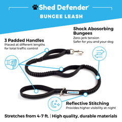 Shed Defender con dos amortiguadores de choque para caminatas más suaves.