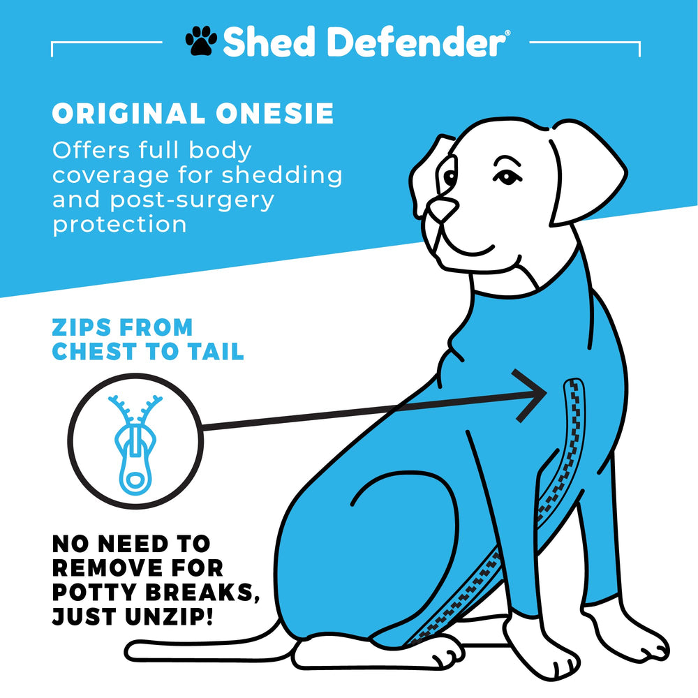 Shed Defender: mono-perro-recuperacion-postquirurgica, cubre zonas sensibles y evita lamidos