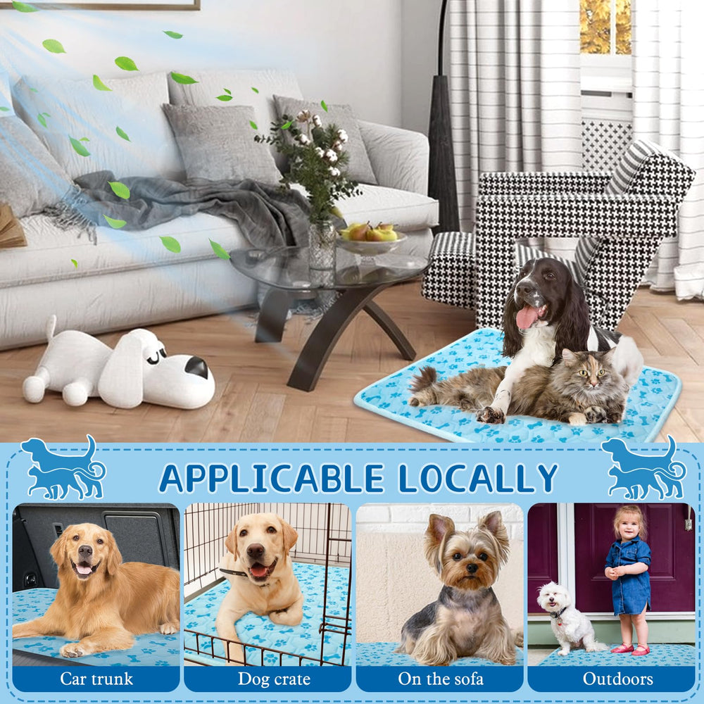 SHEJIZE alfombrilla enfriante para perro, detalle tejido, alta durabilidad en exterior