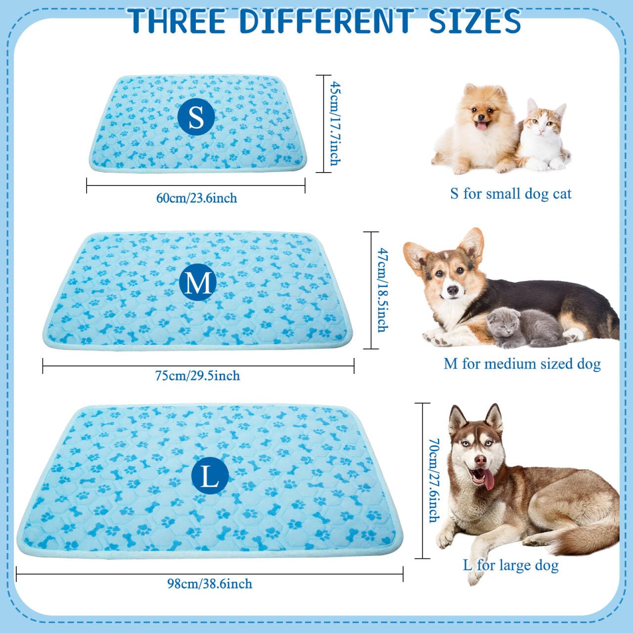 SHEJIZE alfombrilla enfriante para perro, uso interior/exterior, versátil y fresca