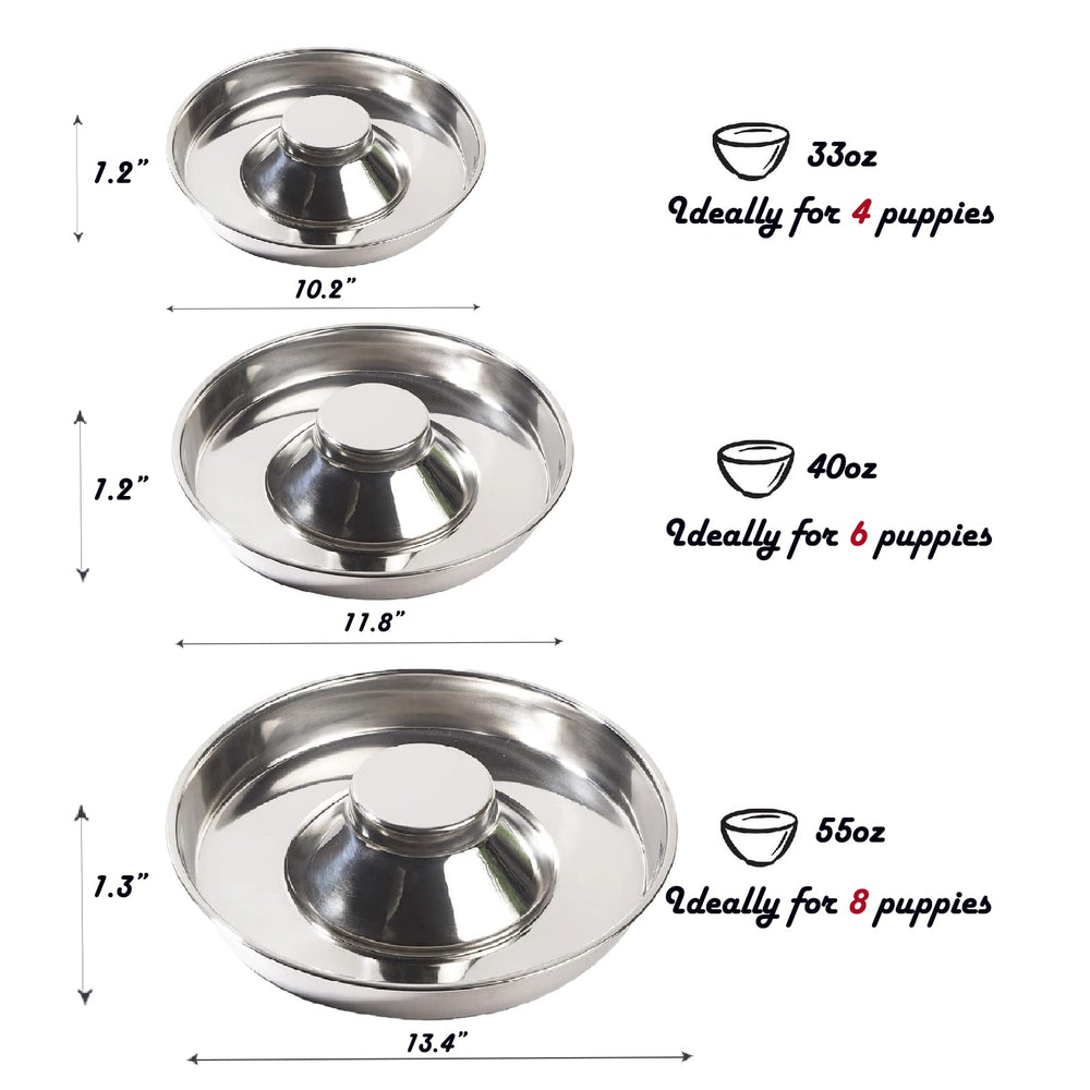 Sheldamy tazón para cachorros tamaño mediano, perfecto para comidas y agua.