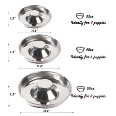 Sheldamy tazón para cachorros tamaño mediano, perfecto para comidas y agua.