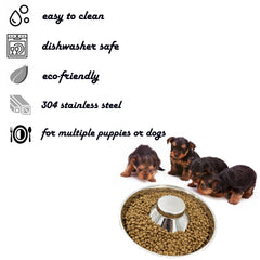 Sheldamy tazón para cachorros tamaño pequeño, ideal para cachorros en crecimiento.