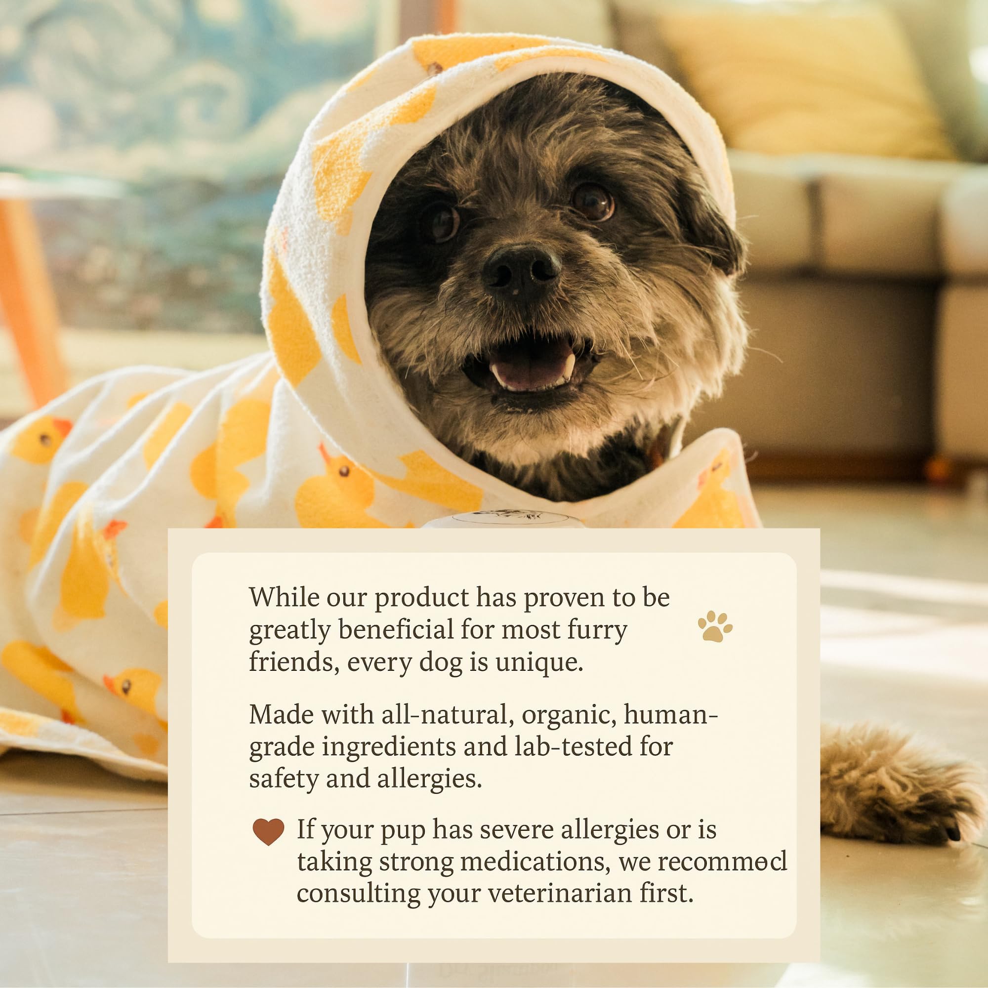 ShelterBaby Polvo Seco para Perros, alivio suave para las patas irritadas.