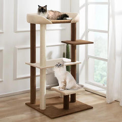 SHENGOCASE cama superior acolchada para gatos, confort y descanso premium.