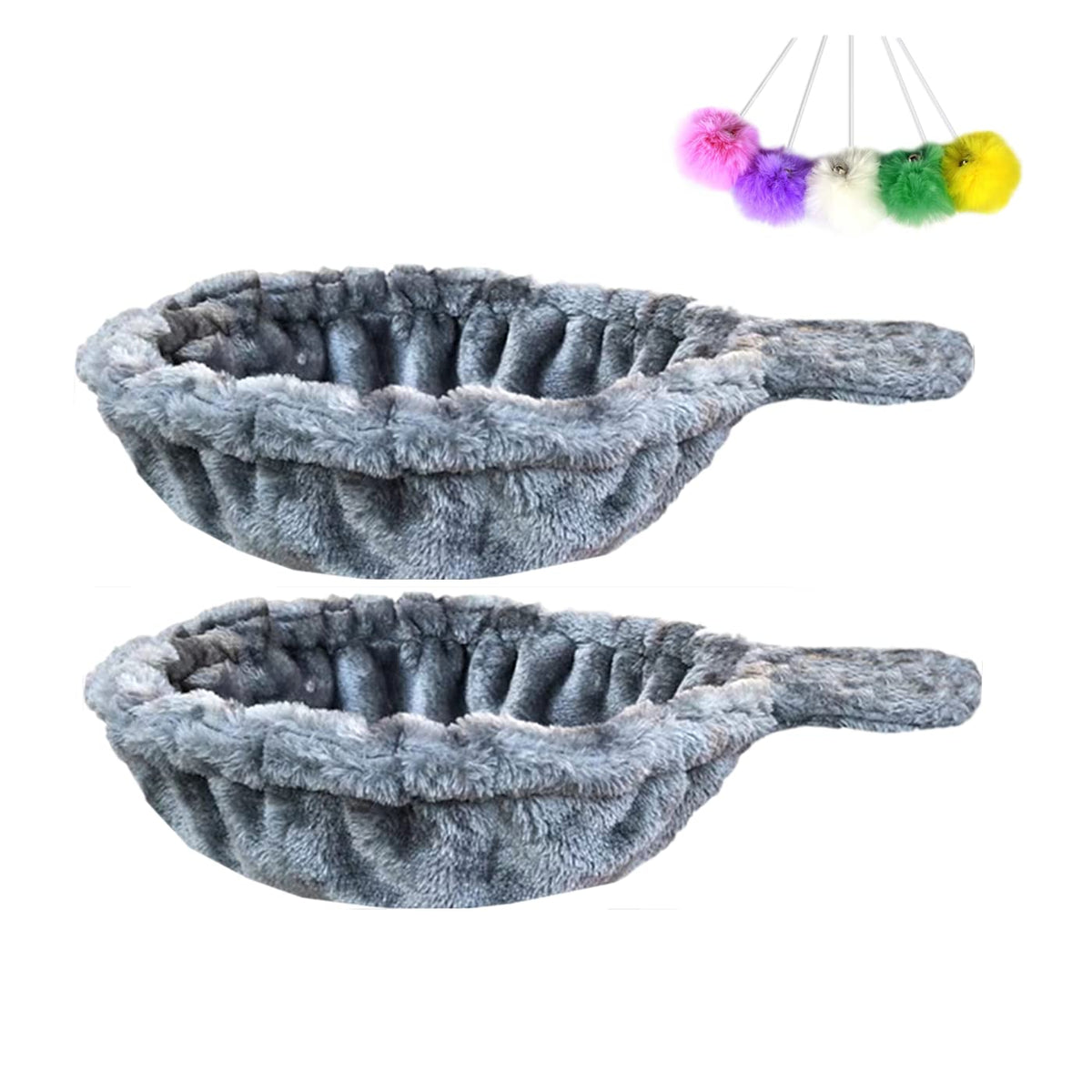 SHENGOCASE dos-pack hamaca para gato, diámetro 14,6 pulgadas, estructura estable para descanso.