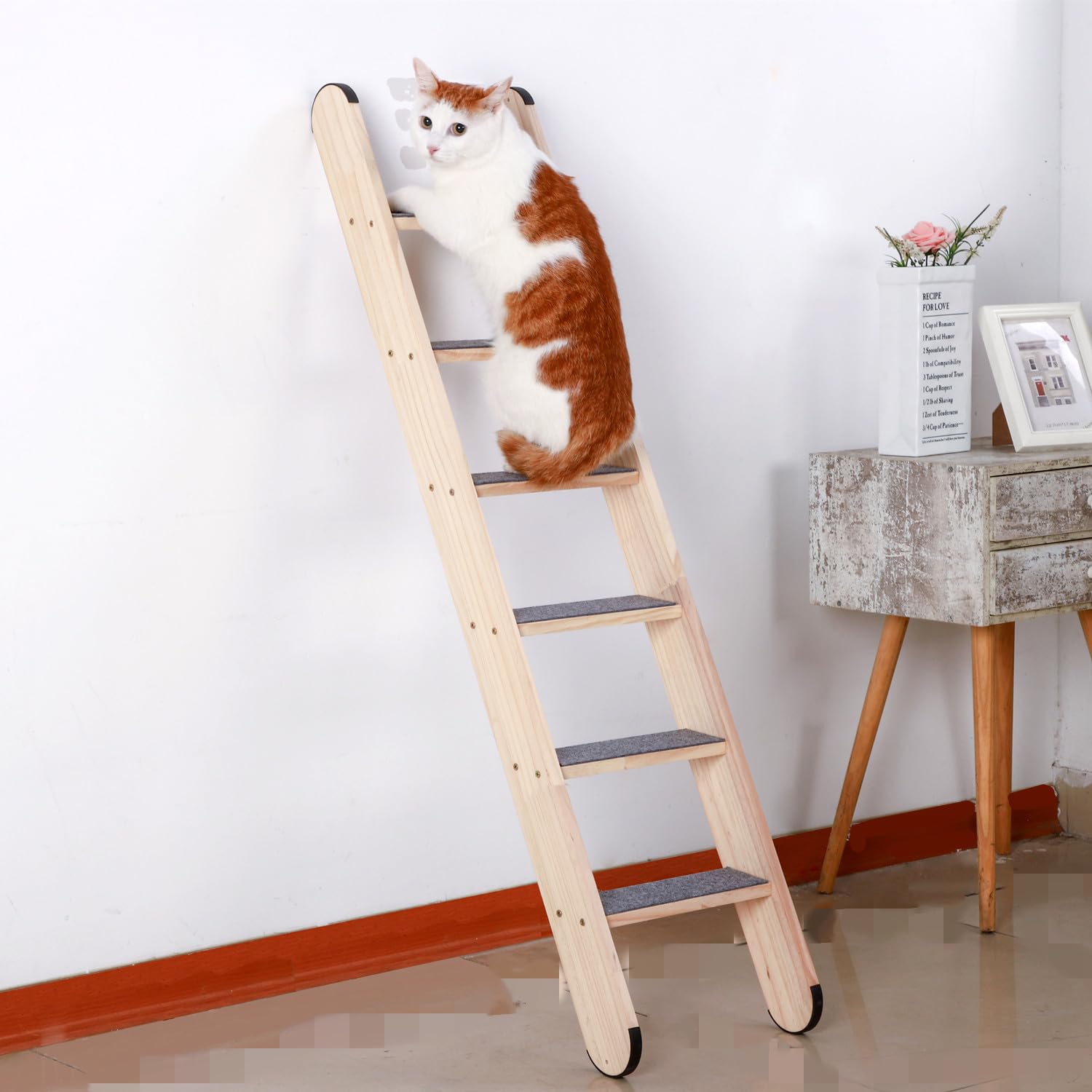 SHENGOCASE escalera de gato, seis niveles para descansar, jugar y observar