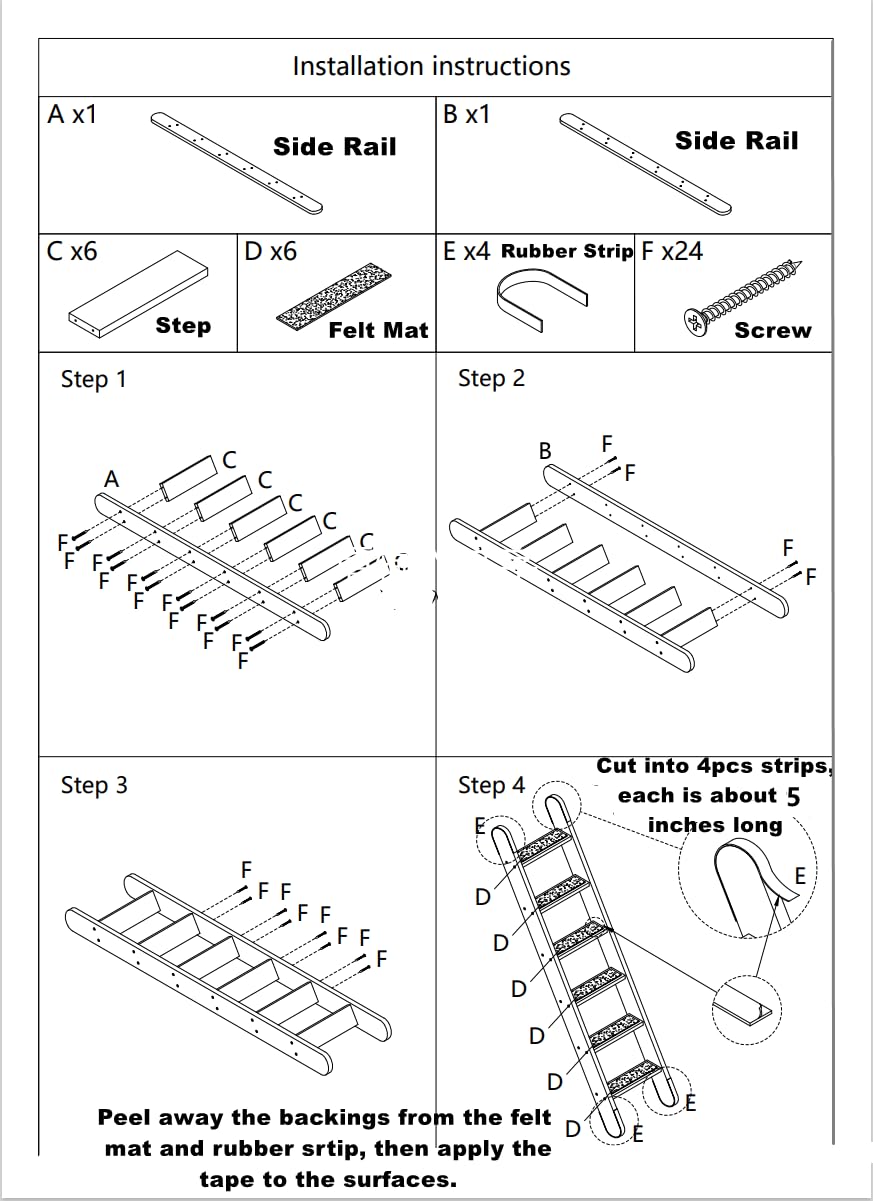 SHENGOCASE escalera de gato, superficie con alfombra para rascar de forma saludable
