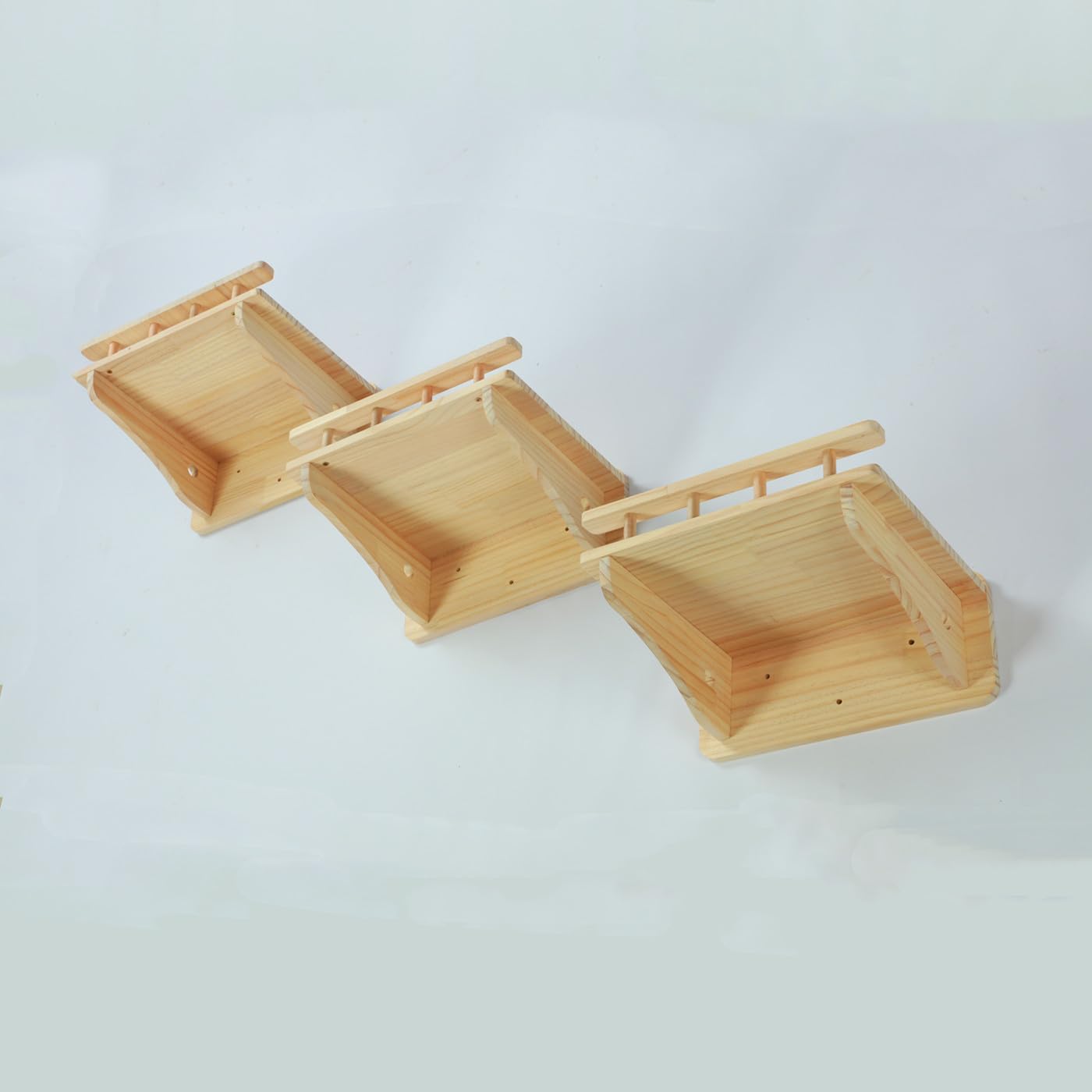 SHENGOCASE gato sube al balcon madera, exploracion segura