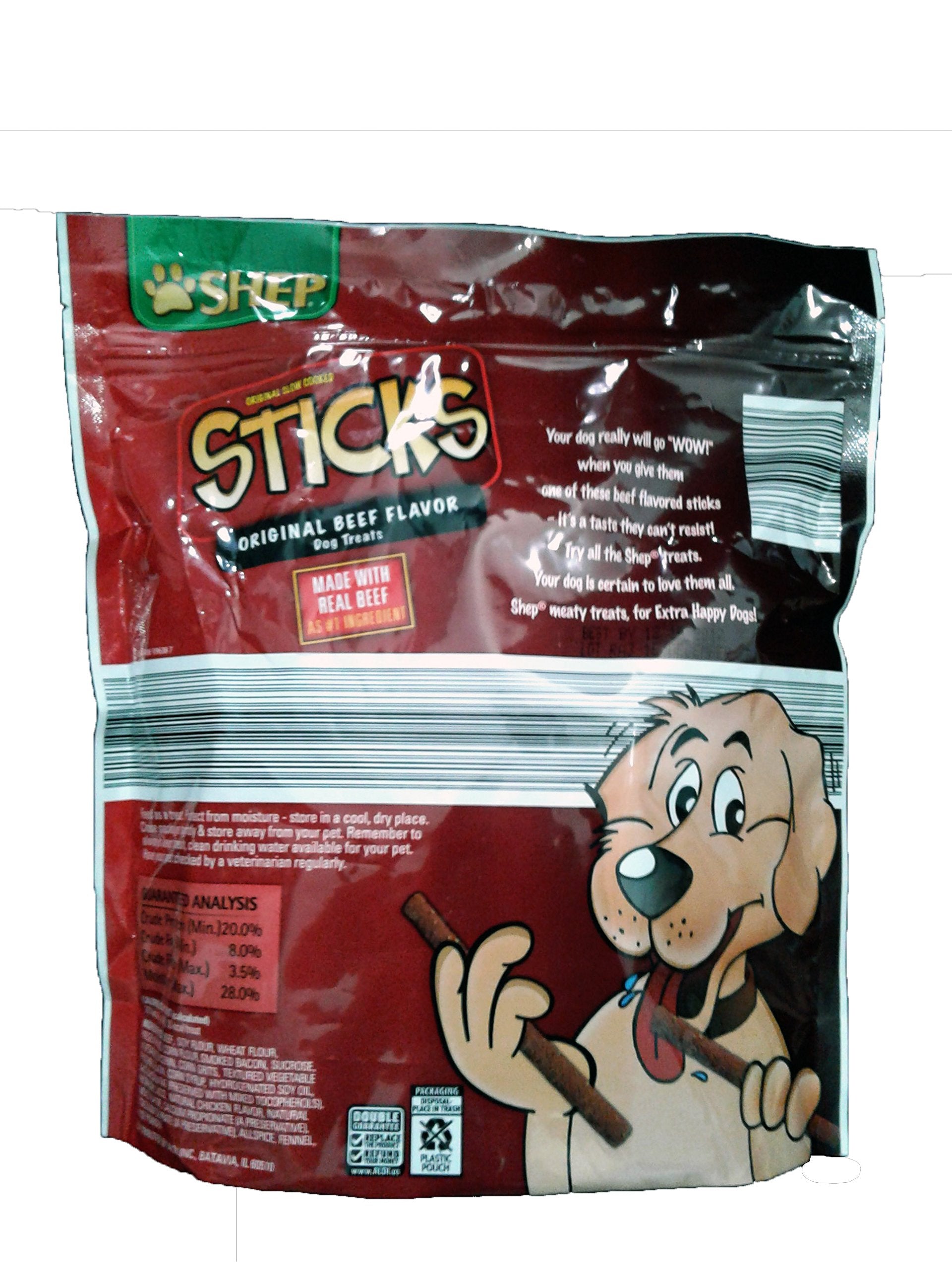 Palitos sin colorantes artificiales de Shep para perros