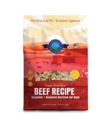 Shepherd Boy Farms comida para perro congelada con res, fuente de proteína completa.