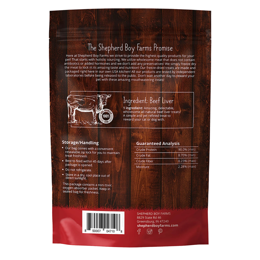 Shepherd Boy Farms Envase ocho onzas: tamaño conveniente para entrenar en casa