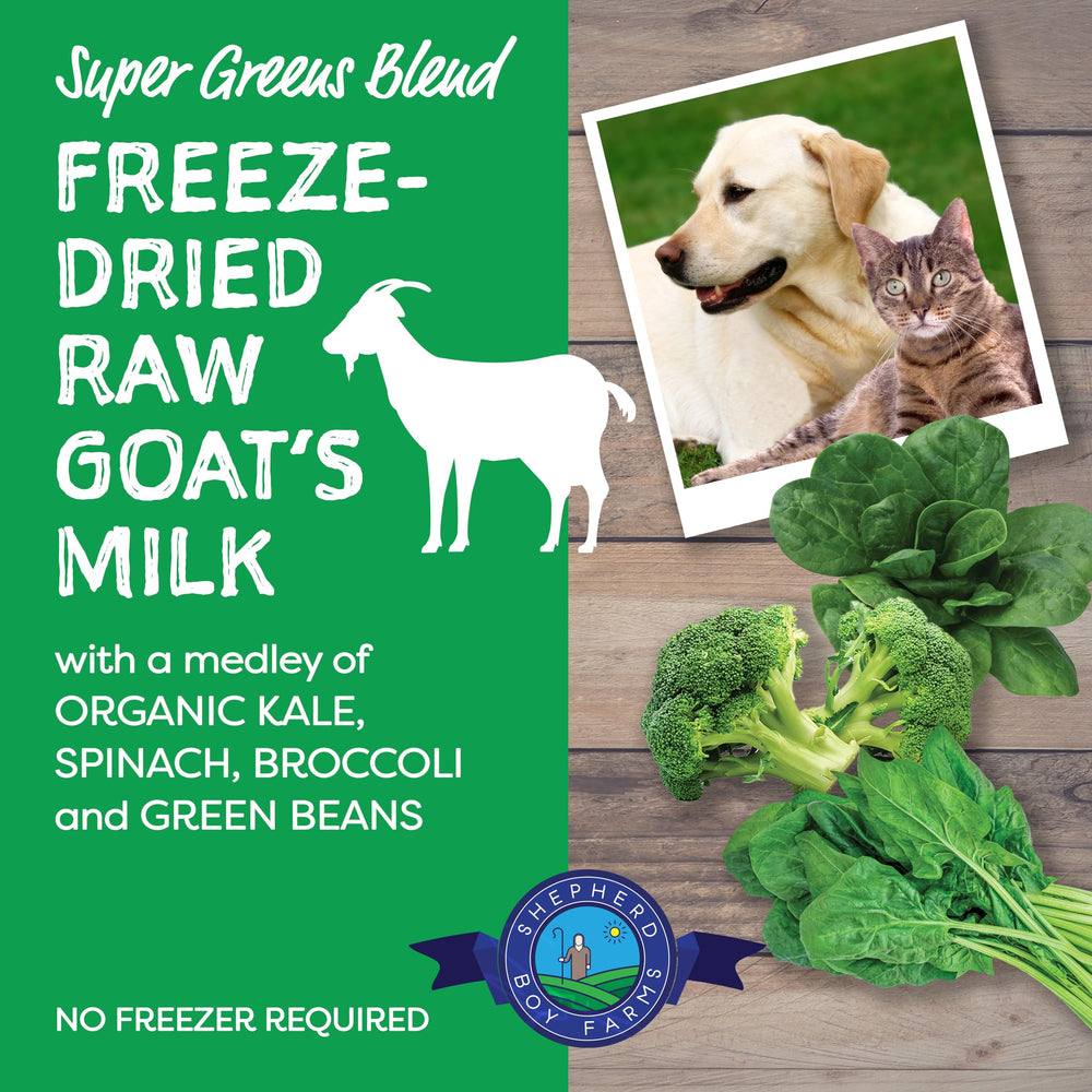 Probióticos para apoyo digestivo con leche de cabra liofilizada de Shepherd Boy Farms