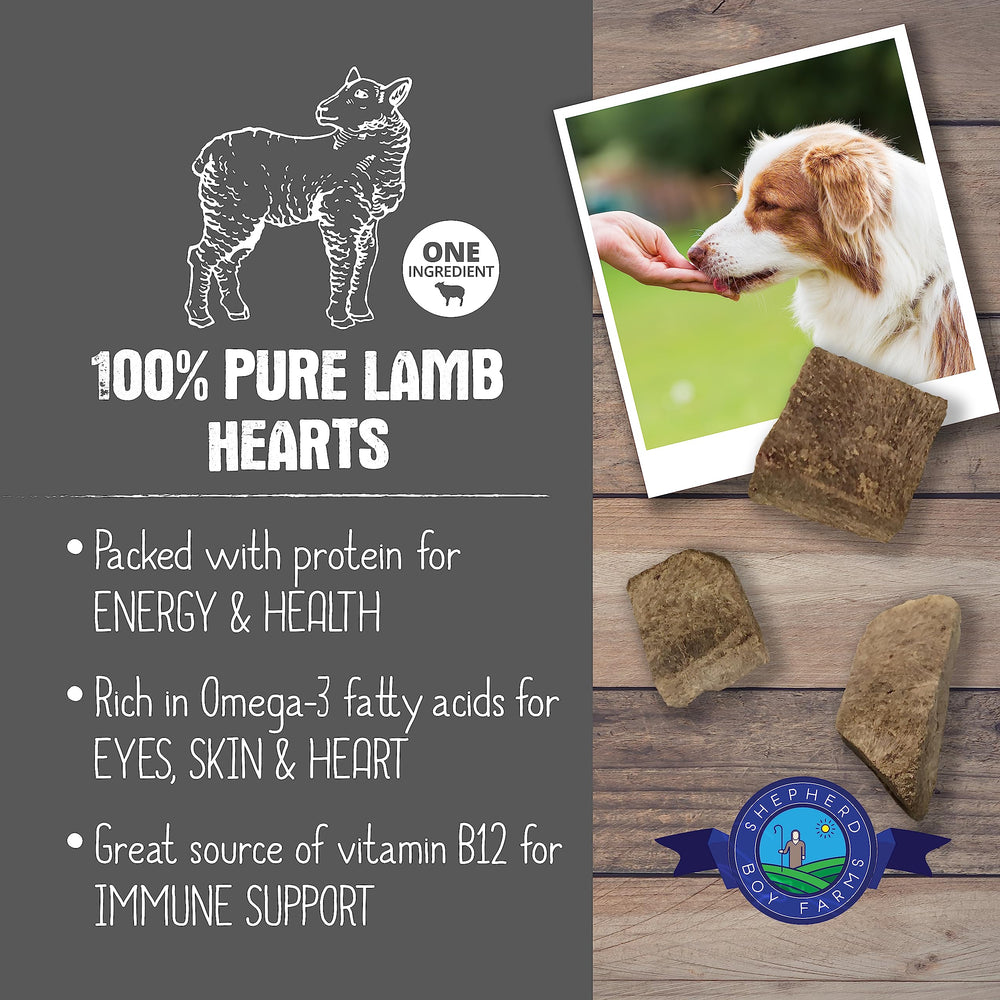 Shepherd Boy Farms trozos de cordero liofilizados snack alto en proteína