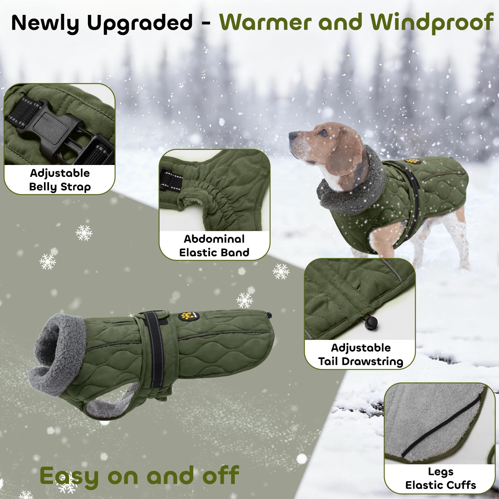 Sheripet capa perro invierno doble calidez, ajuste cómodo para paseos prolongados.