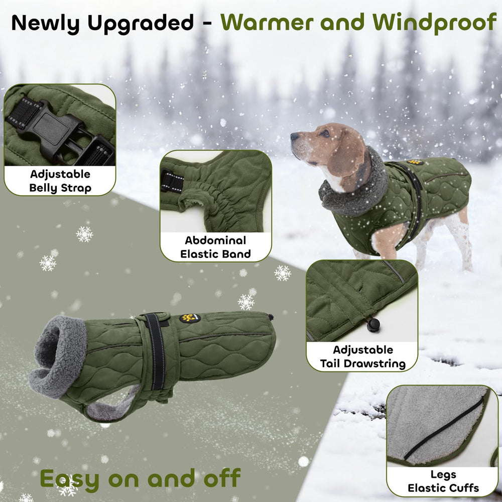 Sheripet capa perro invierno doble calidez, ajuste cómodo para paseos prolongados.