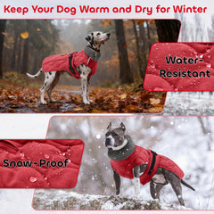 Chaqueta Sheripet para perro resistente al agua y viento para paseos al aire libre.