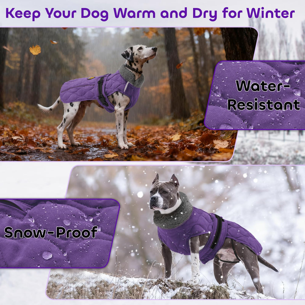 Sheripet tejido impermeable y anti viento: mantiene al perro seco y cómodo.