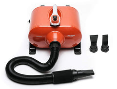 Secador profesional de perros Shernbao DHD-2400F en acción para grooming rápido