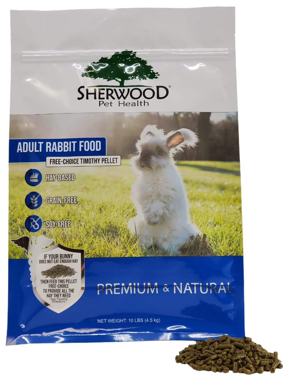Sherwood Pet Health alimento para conejos adultos con heno Timothy, opción diaria natural