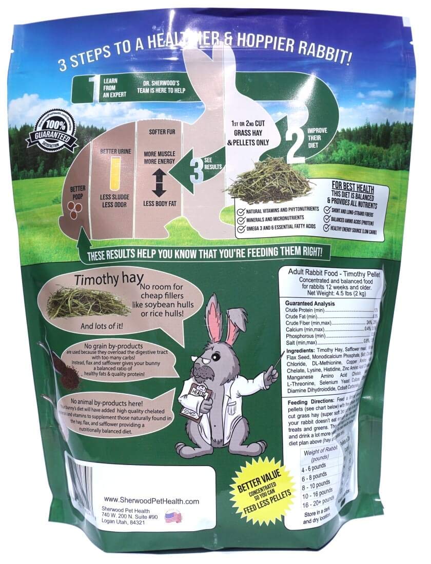 Sherwood Pet Health: ingredientes naturales y vitaminas para conejo