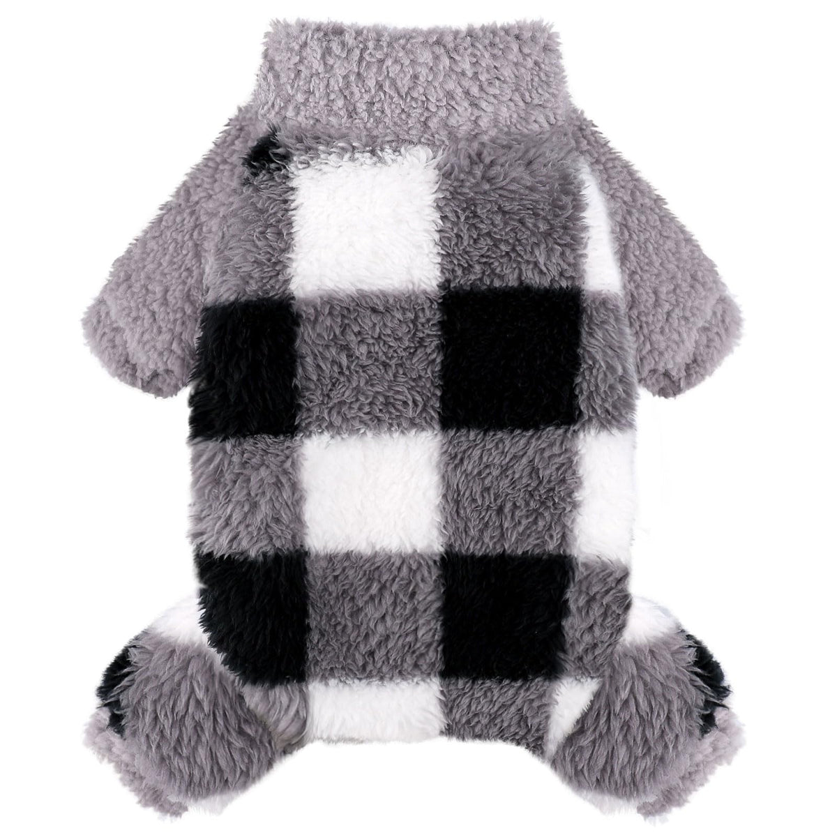 shifenmei suéter-pijama para perro gris a cuadros XS, ideal para paseos fríos