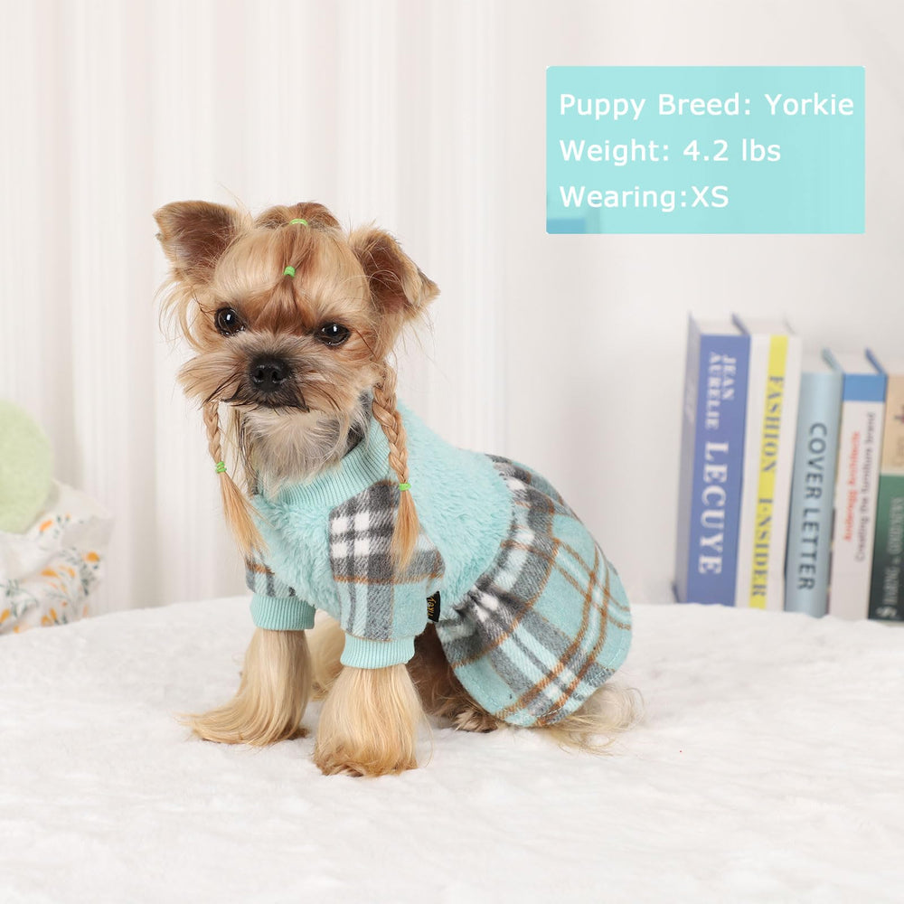 Suéter tipo pullover para perros, fácil de poner y quitar, verde.
