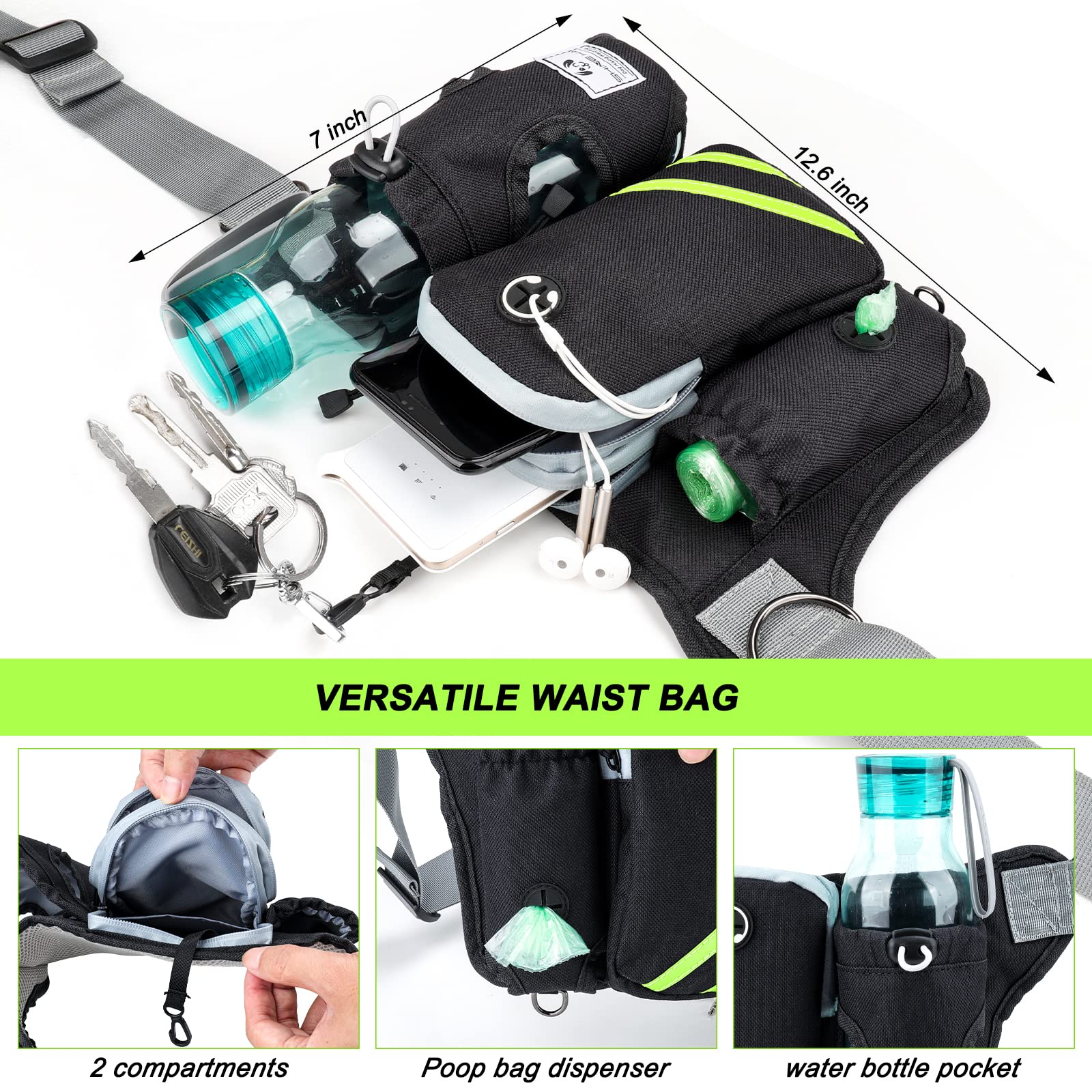 Dispenser de bolsas SHINE HAI para paseos limpios