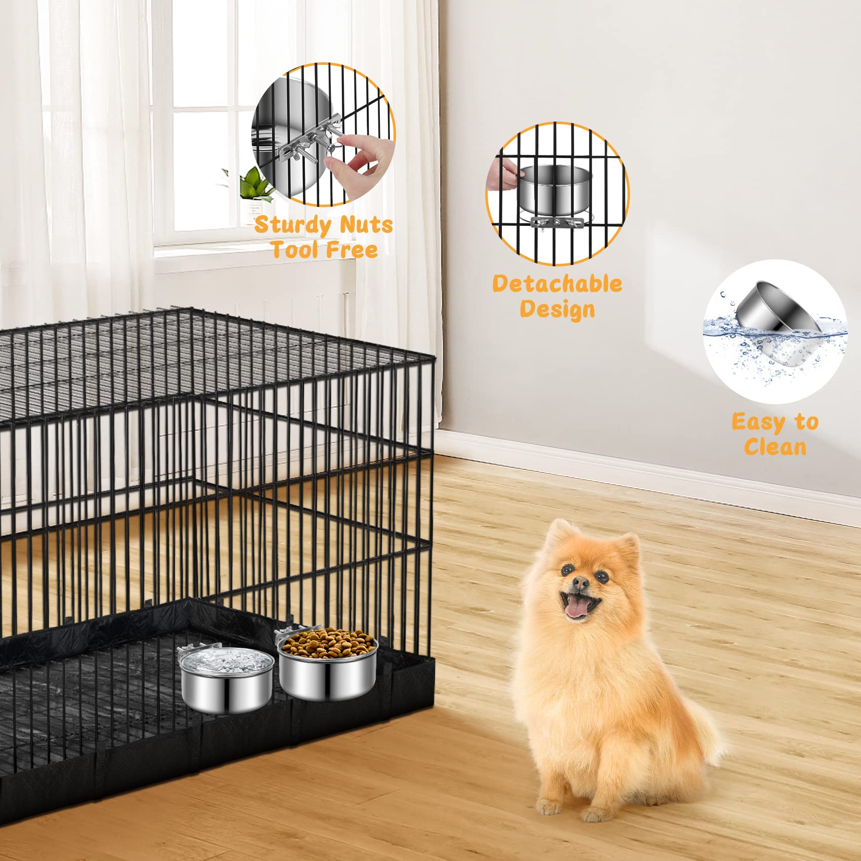 ShineMe bol-removible-limpieza: cuencos fáciles de quitar para rellenar.