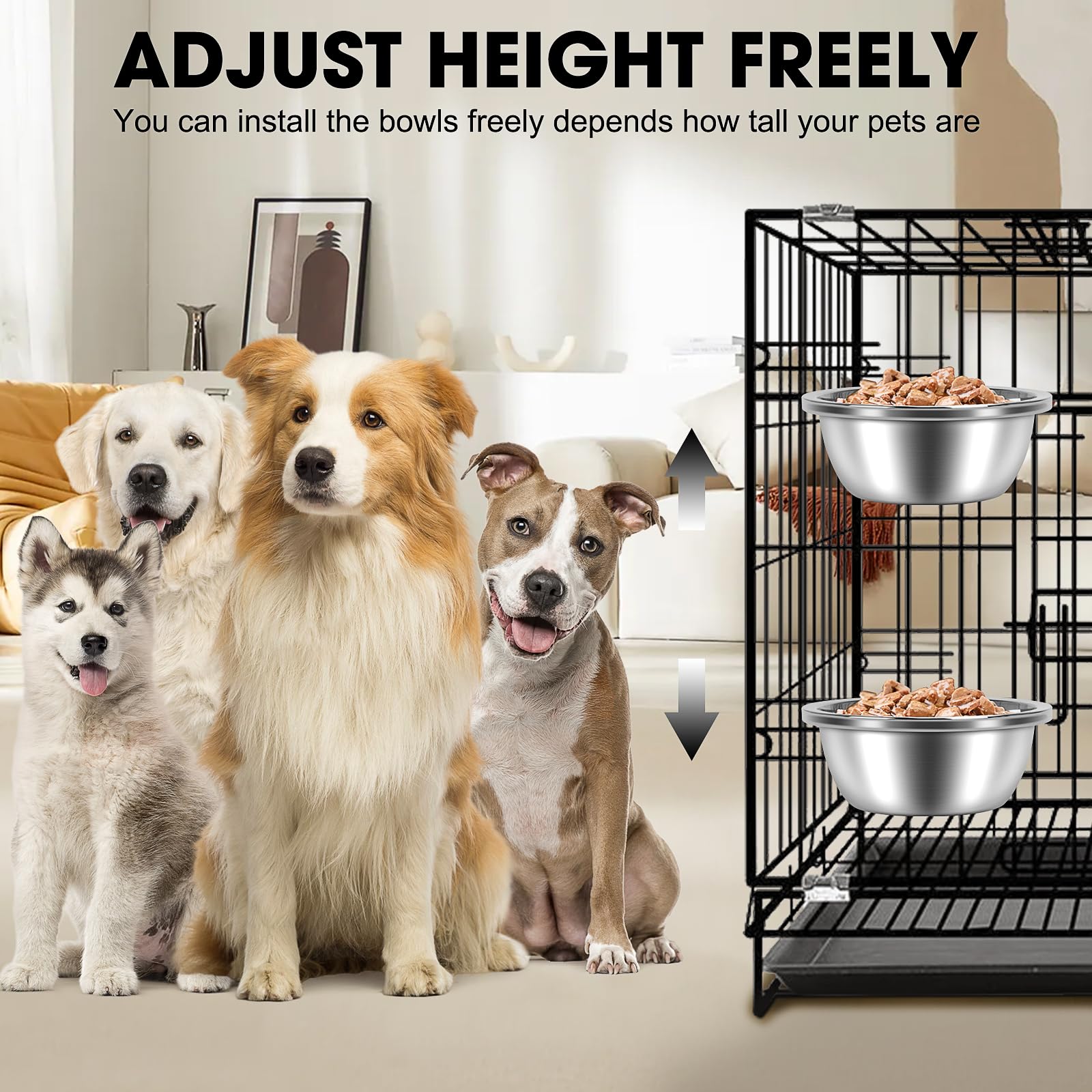 Instalación rápida ShineMe cuenco para jaula.
