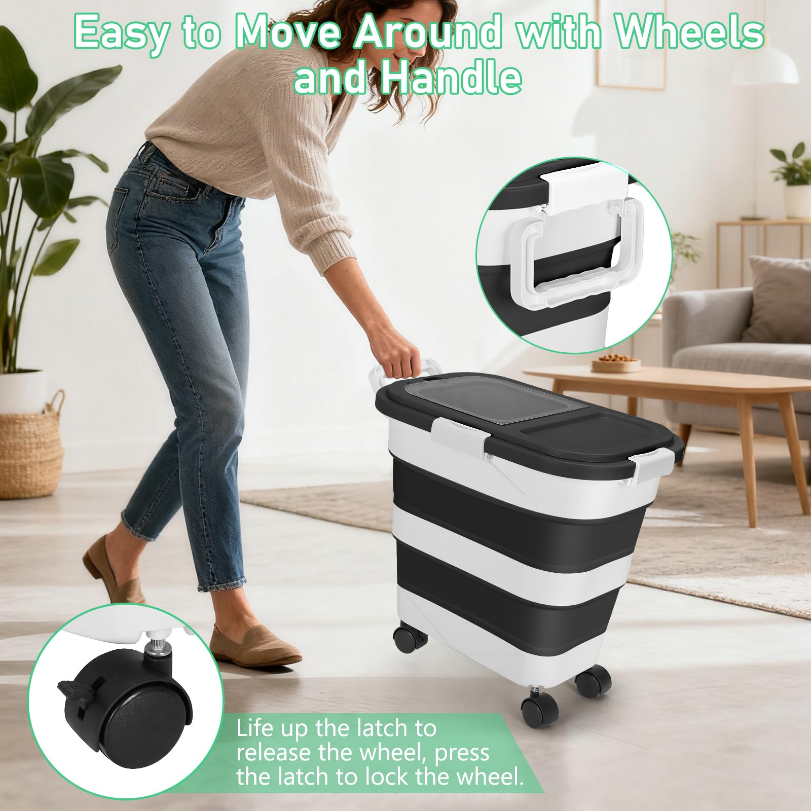 ShineMe contenedor versátil para almacenar croquetas, arroz y más en un solo lugar