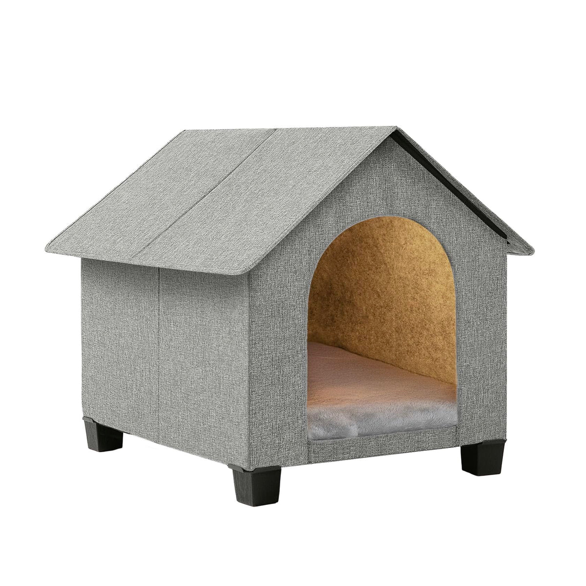 SHINEBBYS Casa-Perro Interior con pies elevados mejora la ventilación y sequedad