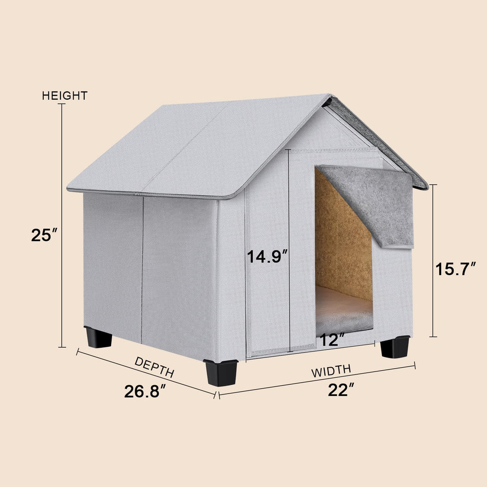 SHINEBBYS tallaje-casita-perro: guía clara de tamaños para perros medianos.